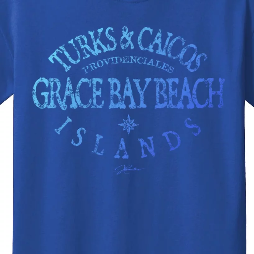 Turks And Caicos Islands Grace Bay Beach Gift Kids T-Shirt