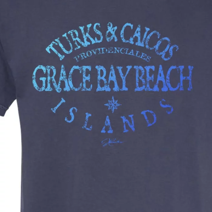 Turks And Caicos Islands Grace Bay Beach Gift Garment-Dyed Heavyweight T-Shirt