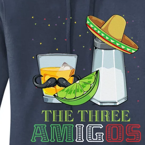 Three Amigos Cinco De Mayo Mexican Mexico Tequila Lime Salt Women's Pullover Hoodie