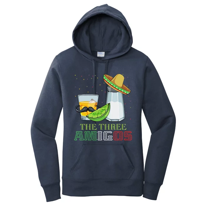 Three Amigos Cinco De Mayo Mexican Mexico Tequila Lime Salt Women's Pullover Hoodie