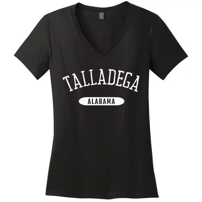 Talladega Al Classic Style Talladega Alabama Al Women's V-Neck T-Shirt