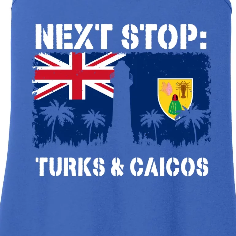 Turks And Caicos Summer Vacation Trip Next Stop Vacay Vibes Gift Ladies Essential Tank