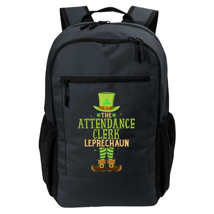 The Attendance Clerk Leprechaun Matching St Patricks Day Gift Daily Commute Backpack