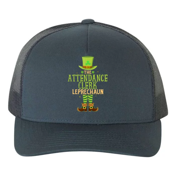 The Attendance Clerk Leprechaun Matching St Patricks Day Gift Yupoong Adult 5-Panel Trucker Hat