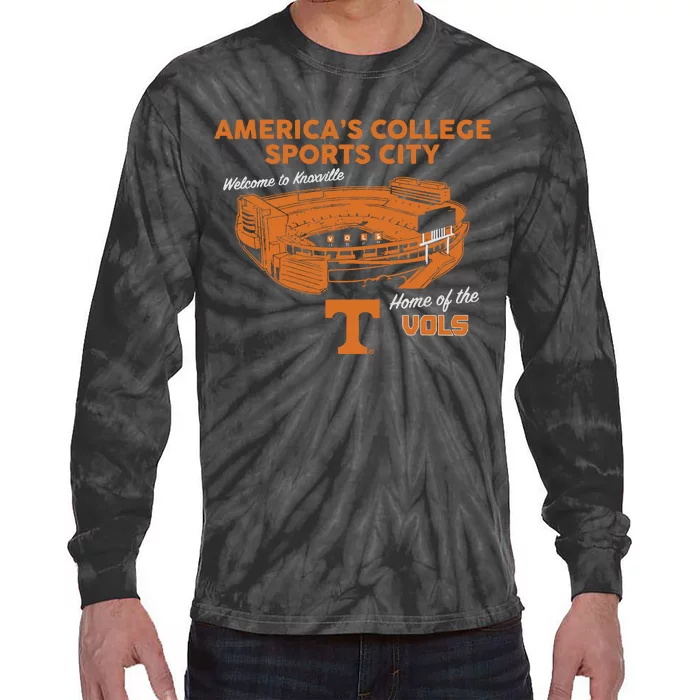 Tennessee America’S College Sports City Tie-Dye Long Sleeve Shirt