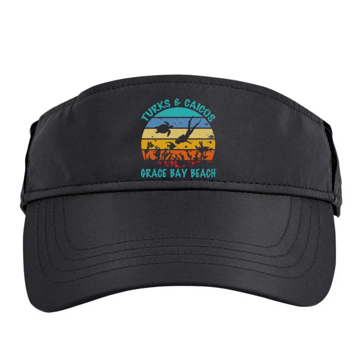 Turks And Caicos Islands West Indies Grace Bay Beach Adult Drive Performance Visor