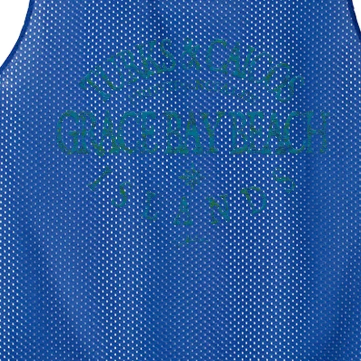 Turks And Caicos Islands Grace Bay Beach Gift Mesh Reversible Basketball Jersey Tank