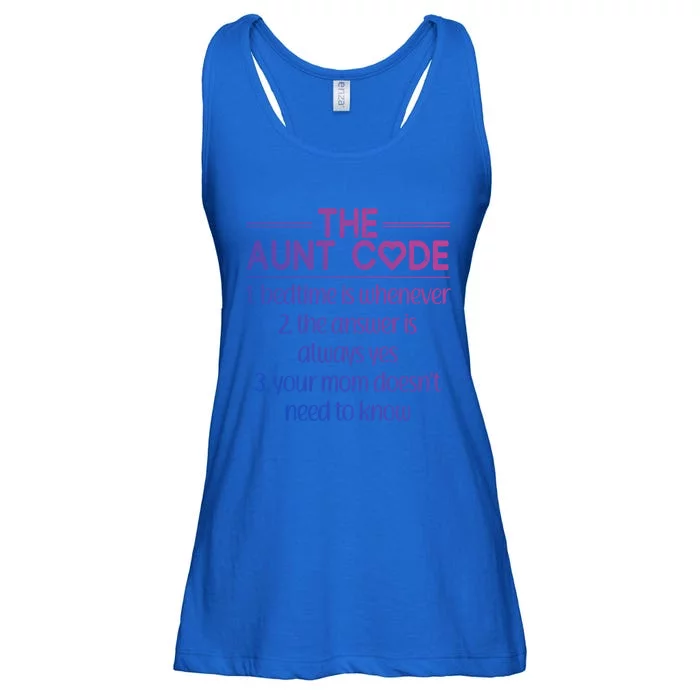 The Aunt Code Auntie Gift Ladies Essential Flowy Tank