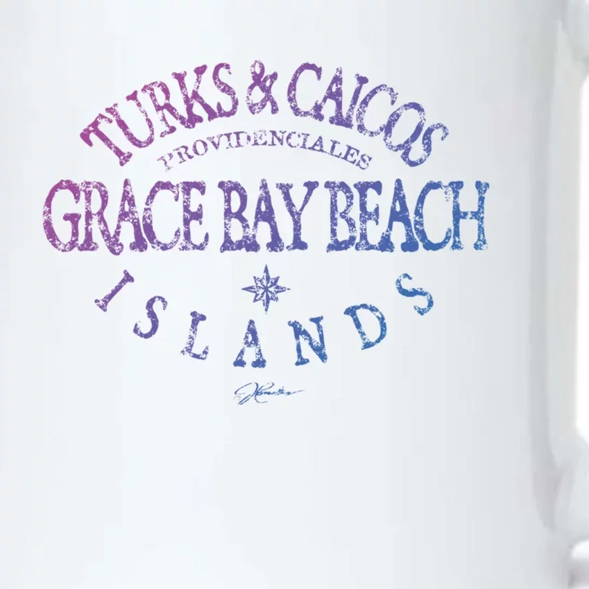 Turks And Caicos Islands Grace Bay Beach Gift Black Color Changing Mug