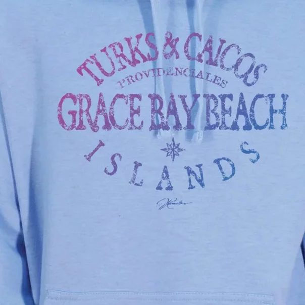 Turks And Caicos Islands Grace Bay Beach Gift Unisex Surf Hoodie