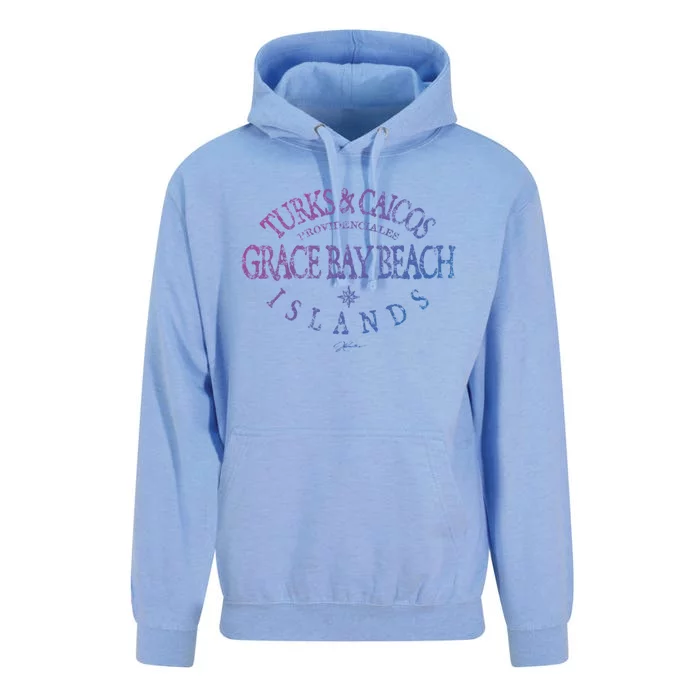 Turks And Caicos Islands Grace Bay Beach Gift Unisex Surf Hoodie