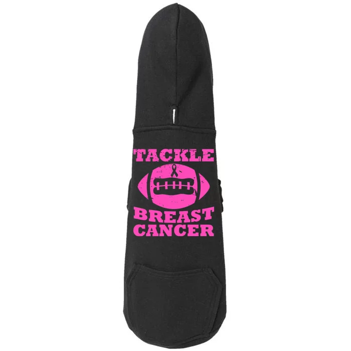 Tackle Breast Cancer Doggie 3-End Fleece Hoodie