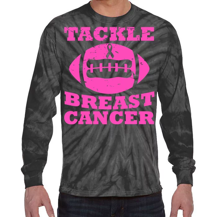 Tackle Breast Cancer Tie-Dye Long Sleeve Shirt