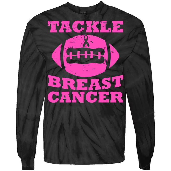 Tackle Breast Cancer Tie-Dye Long Sleeve Shirt