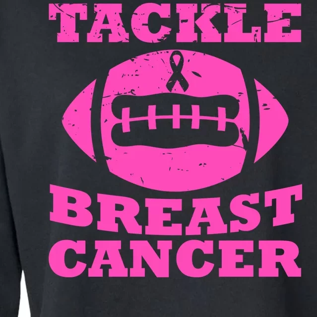 Tackle Breast Cancer Cropped Pullover Crew