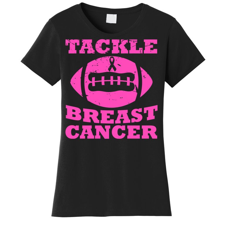 Tackle Breast Cancer Women's T-Shirt | TeeShirtPalace
