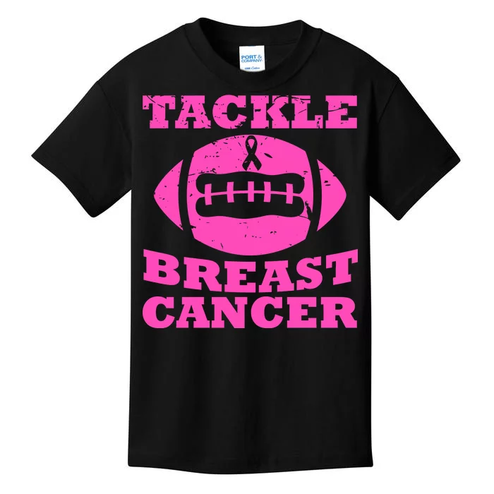 Tackle Breast Cancer Kids T-Shirt