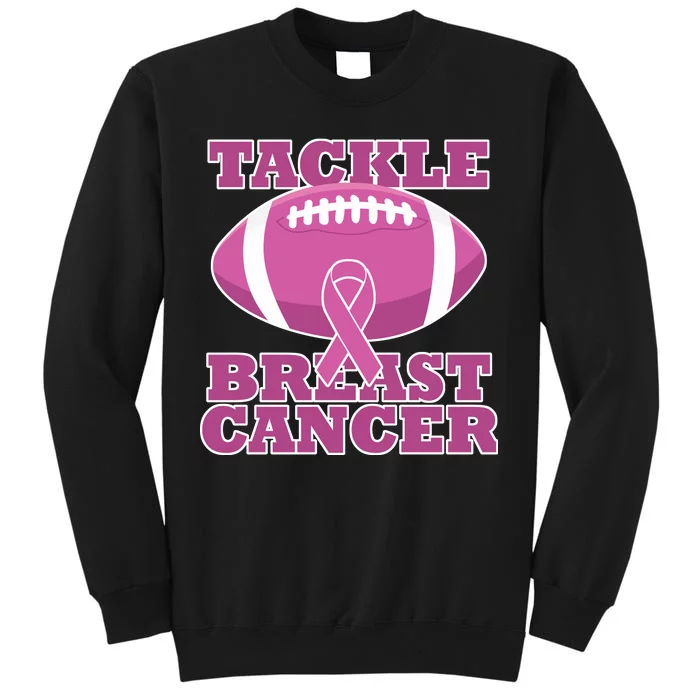 Tackle Breast Cancer Awareness Football Tall Sweatshirt