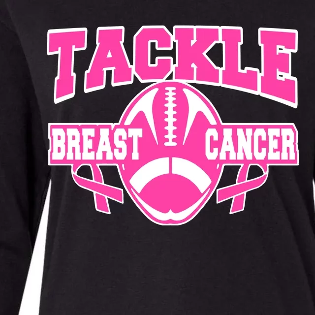 Tackle Breast Cancer1 Womens Cotton Relaxed Long Sleeve T-Shirt