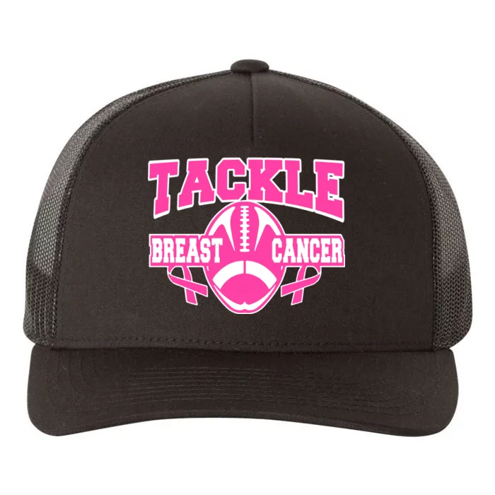 Tackle Breast Cancer1 Yupoong Adult 5-Panel Trucker Hat