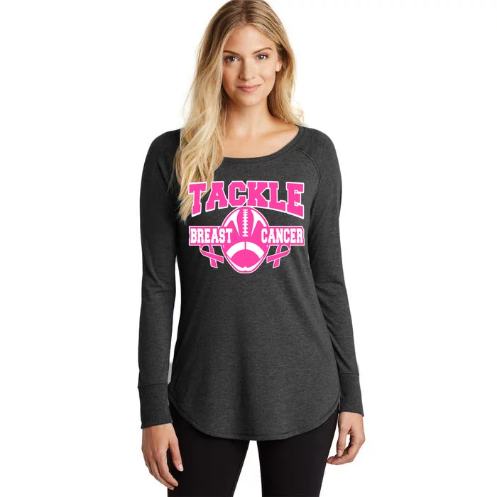 Tackle Breast Cancer1 Women's Perfect Tri Tunic Long Sleeve Shirt