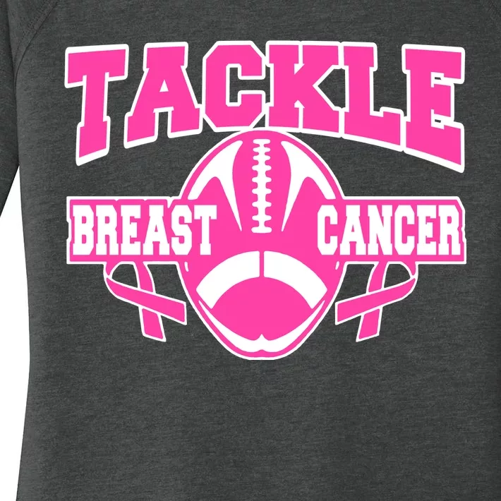 Tackle Breast Cancer1 Women's Perfect Tri Tunic Long Sleeve Shirt