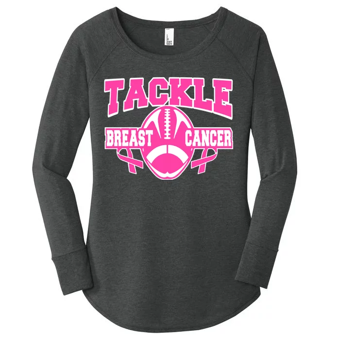 Tackle Breast Cancer1 Women's Perfect Tri Tunic Long Sleeve Shirt