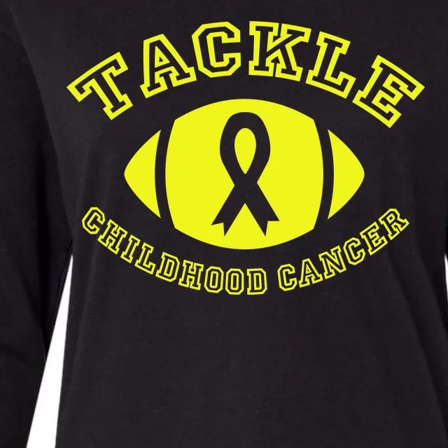 Tackle Childhood Cancer Womens Cotton Relaxed Long Sleeve T-Shirt