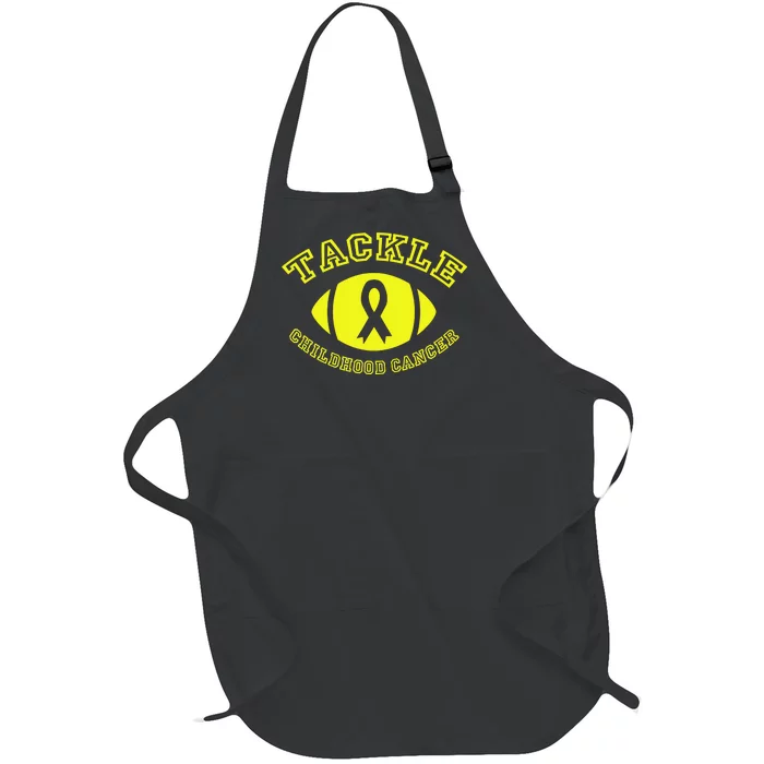 Tackle Childhood Cancer Full-Length Apron With Pocket