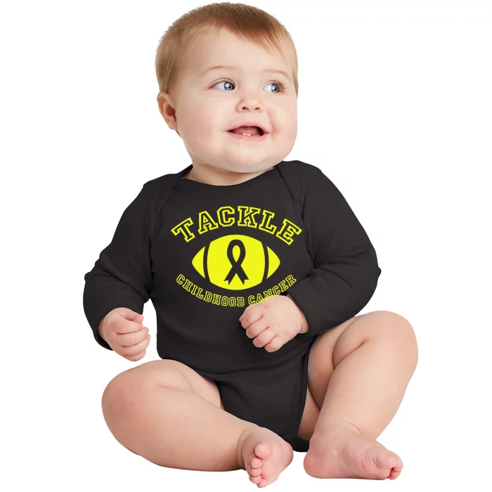 Tackle Childhood Cancer Baby Long Sleeve Bodysuit