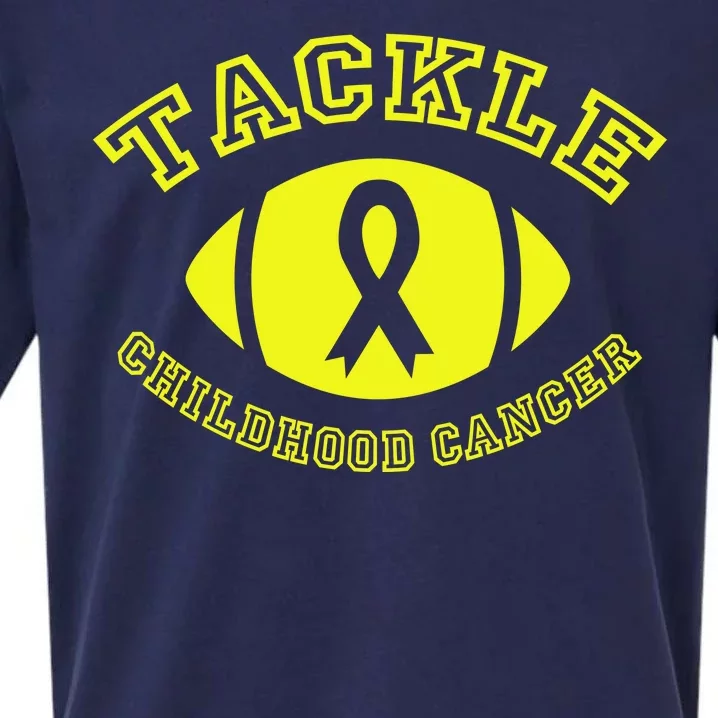 Tackle Childhood Cancer Sueded Cloud Jersey T-Shirt