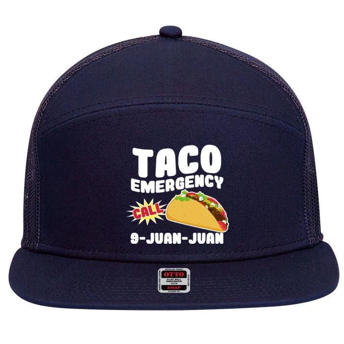 Taco Emergency Call 9-Juan-Juan 7 Panel Mesh Trucker Snapback Hat