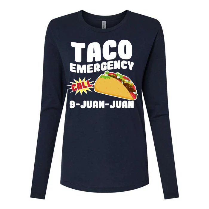 Taco Emergency Call 9-Juan-Juan Womens Cotton Relaxed Long Sleeve T-Shirt