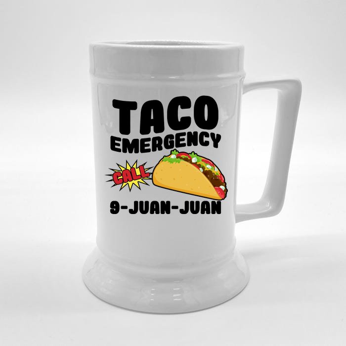 Taco Emergency Call 9-Juan-Juan Front & Back Beer Stein