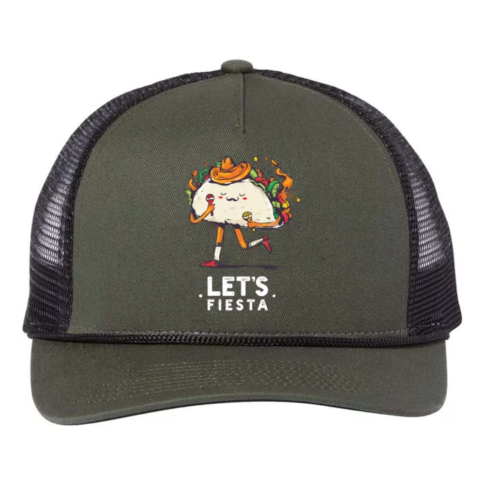 Taco Let's Fiesta Retro Rope Trucker Hat Cap