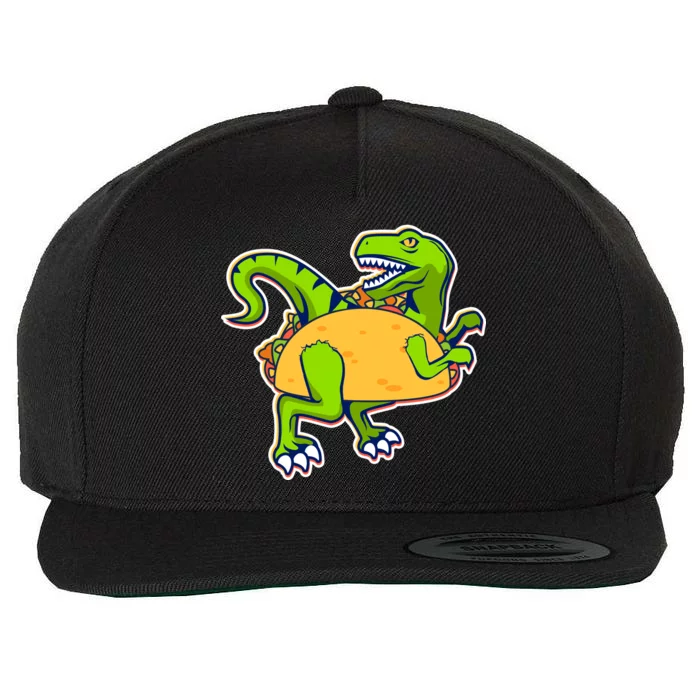 Taco-Raptor Wool Snapback Cap