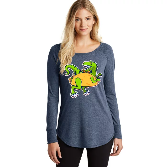 Taco-Raptor Women's Perfect Tri Tunic Long Sleeve Shirt