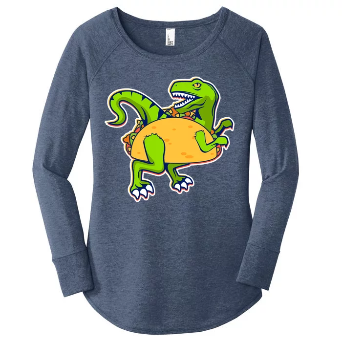 Taco-Raptor Women's Perfect Tri Tunic Long Sleeve Shirt