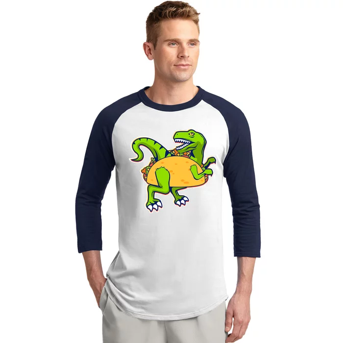 Taco-Raptor Baseball Sleeve Shirt