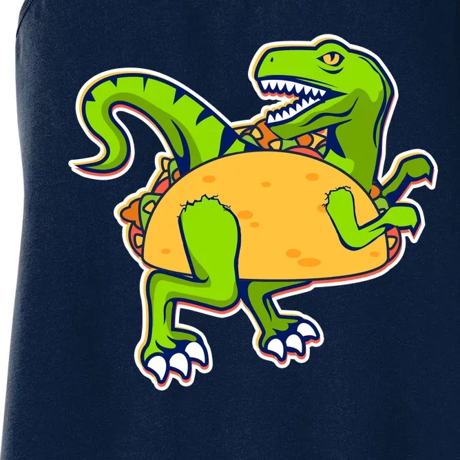 Taco-Raptor Women's Racerback Tank