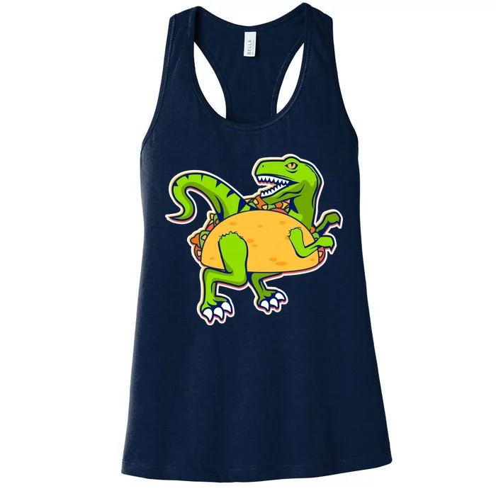 Taco-Raptor Women's Racerback Tank