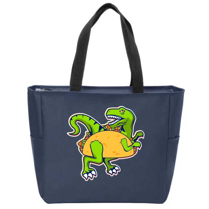 Taco-Raptor Zip Tote Bag