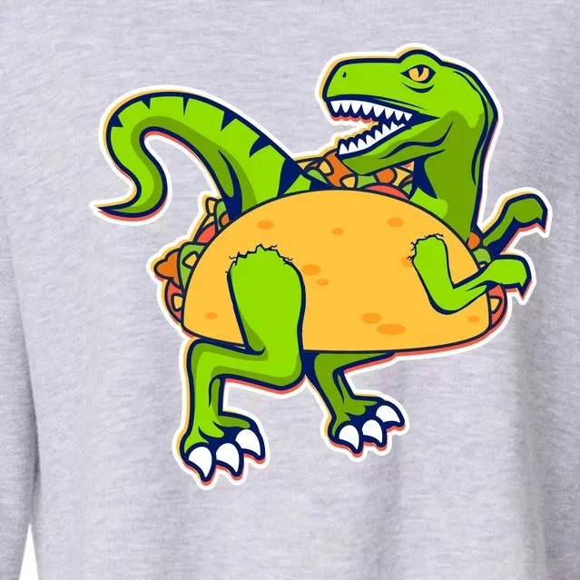 Taco-Raptor Cropped Pullover Crew