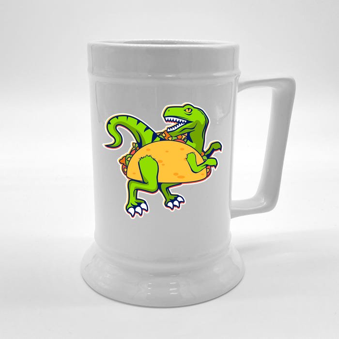 Taco-Raptor Front & Back Beer Stein