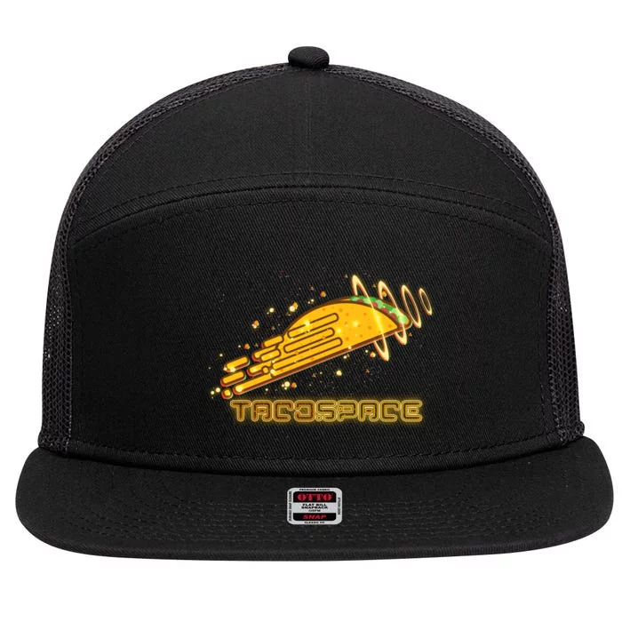 Taco Space 7 Panel Mesh Trucker Snapback Hat