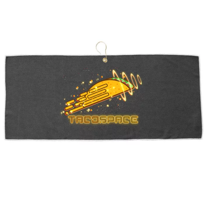 Taco Space Large Microfiber Waffle Golf Towel