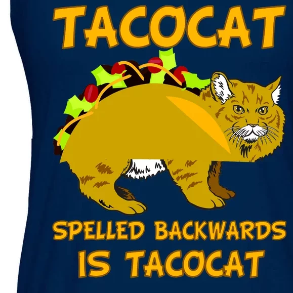 Tacocat Spelled Backwards Funny Cat Ladies Essential Flowy Tank