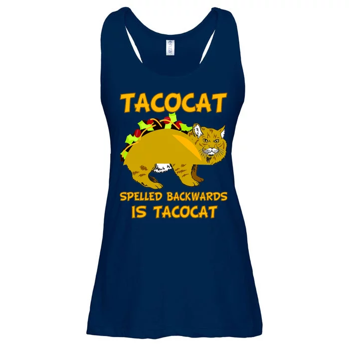 Tacocat Spelled Backwards Funny Cat Ladies Essential Flowy Tank