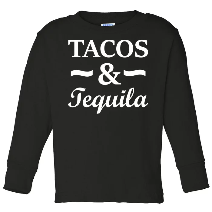 Tacos & Tequila Toddler Long Sleeve Shirt