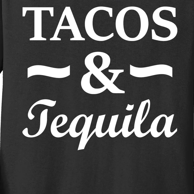 Tacos & Tequila Kids Long Sleeve Shirt